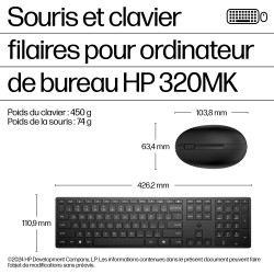 HP Souris et clavier Wired Desktop 320MK | JDB-Info