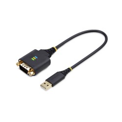 StarTech.com Câble Adaptateur USB vers Série de 30cm, Réten | JDB-Info