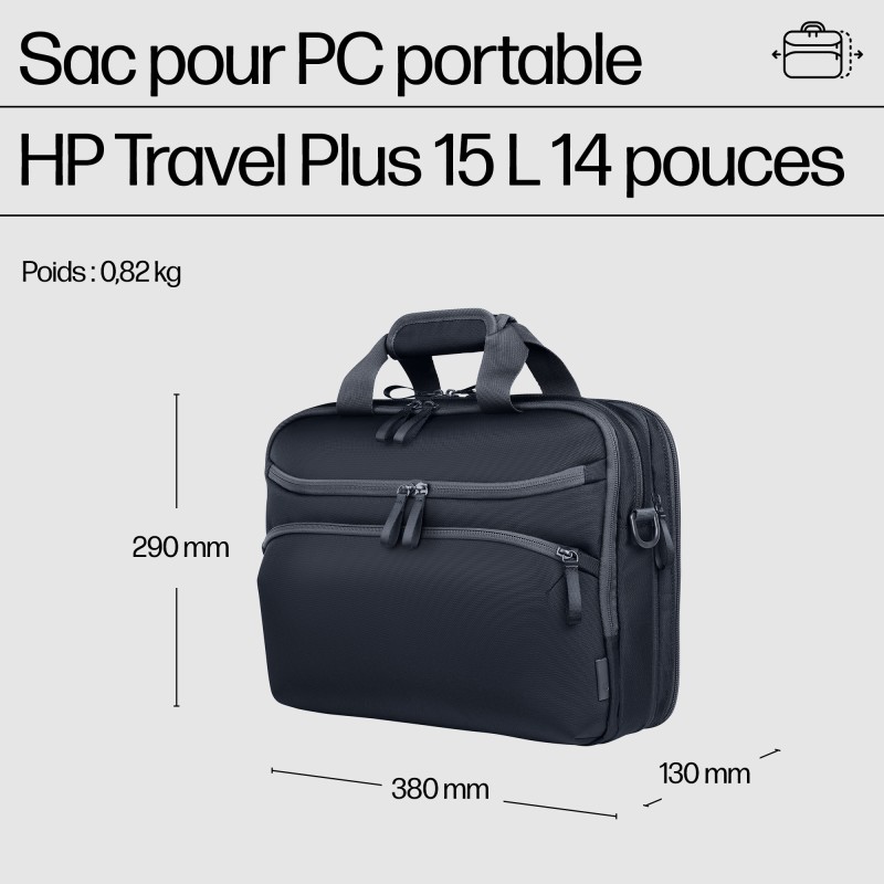 HP Sac pour ordinateur portable Travel Plus 15 litres 14 po | JDB-Info