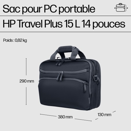 HP Sac pour ordinateur portable Travel Plus 15 litres 14 po | JDB-Info