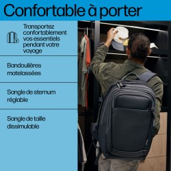 HP Sac à dos pour ordinateur portable Travel Plus 30L 17 po | JDB-Info
