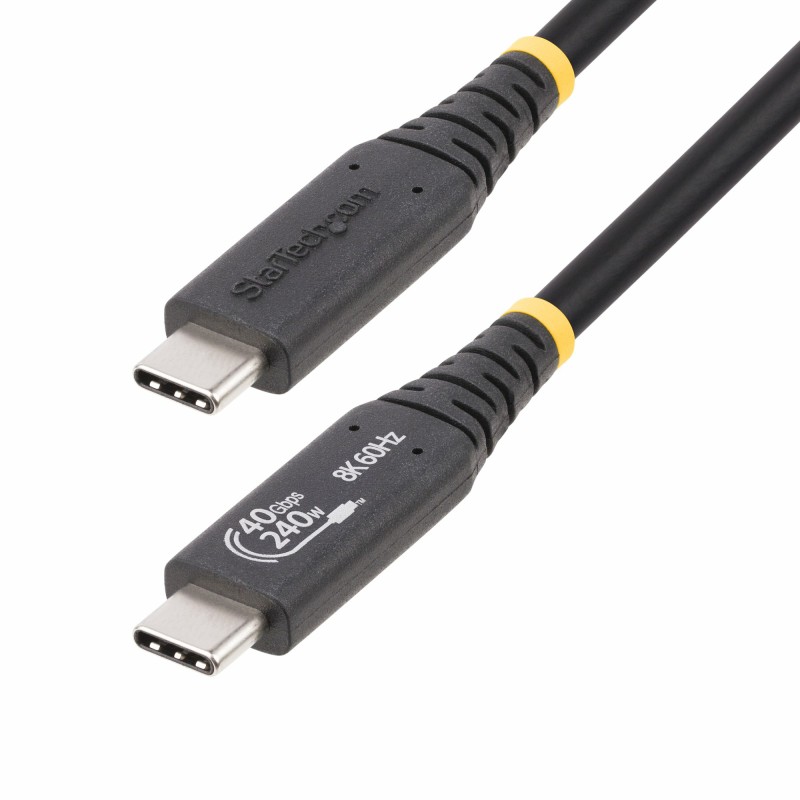 StarTech.com Câble USB4 de 50cm 40Gbps, 240W (5A) PD, 8K 12 | JDB-Info