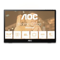 AOC 16T3EA téléviseur et moniteur portables Noir 39,6 cm (1 | JDB-Info