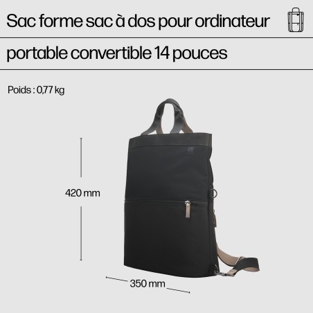 HP Sac forme sac à dos pour ordinateur portable convertible | JDB-Info