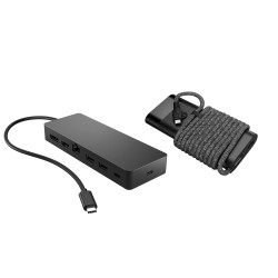 HP Ensemble combiné concentrateur USB-C et chargeur pour PC | JDB-Info