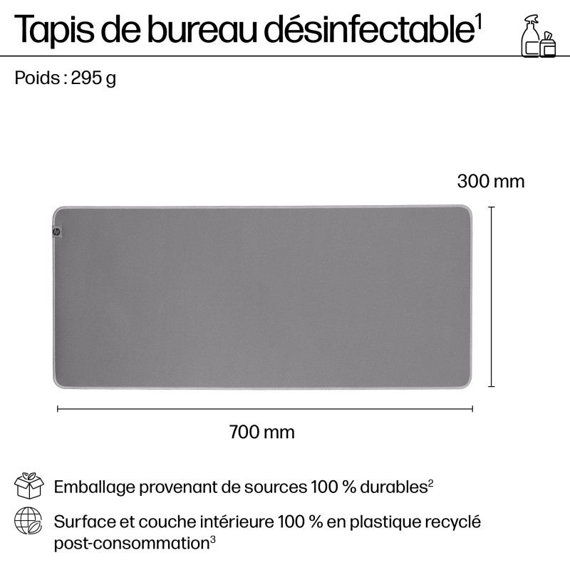 HP Tapis de bureau désinfectable 205 | JDB-Info