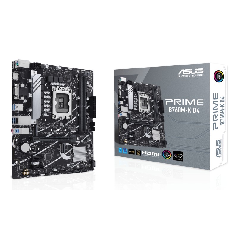 ASUS PRIME B760M-K D4 Intel B760 LGA 1700 micro ATX | JDB-Info