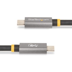 StarTech.com Câble USB4 de 1m 40Gbps, 100W (5A) PD, 8K 120H | JDB-Info