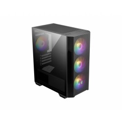 MSI MAG Forge M100R Micro Tower Noir, Transparent | JDB-Info