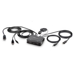 StarTech.com Switch KVM à Câble Hybride USB-C DisplayPort à | JDB-Info