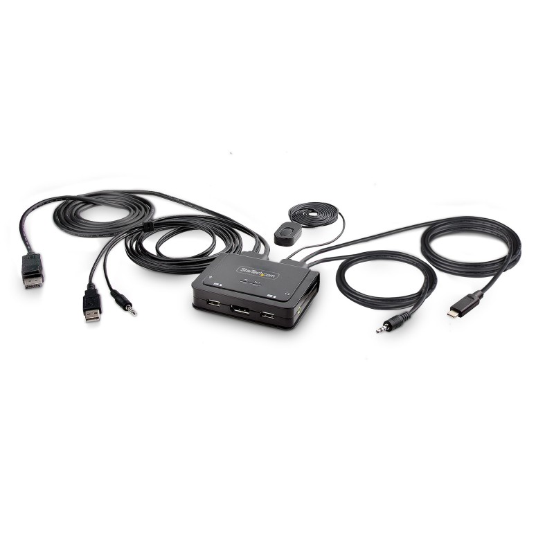 StarTech.com Switch KVM à Câble Hybride USB-C DisplayPort à | JDB-Info
