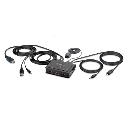 StarTech.com Switch KVM Hybride USB-C à 2 Ports, 4K60Hz - C | JDB-Info