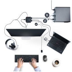 StarTech.com Switch KVM Hybride USB-C à 2 Ports, 4K60Hz - C | JDB-Info