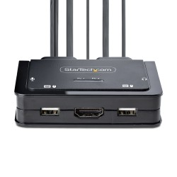 StarTech.com Switch KVM Hybride USB-C à 2 Ports, 4K60Hz - C | JDB-Info