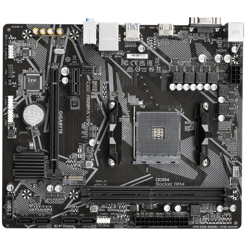 GIGABYTE Carte mère A520M K V2 | JDB-Info