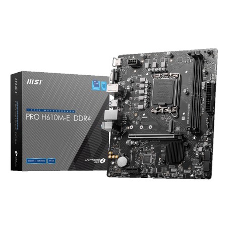 MSI PRO H610M-E DDR4 carte mère Intel H610 LGA 1700 micro A | JDB-Info
