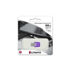 Kingston Technology DataTraveler 64 Go microDuo 3C 200 Mo/s | JDB-Info