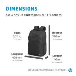 HP Sac à dos Professional 17,3 pouces | JDB-Info