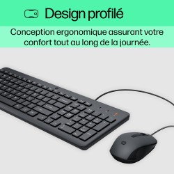 HP Souris et clavier filaires 150 | JDB-Info