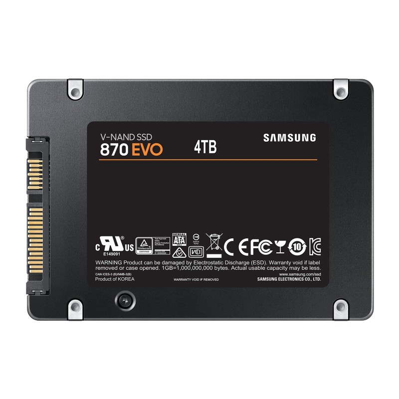 Samsung 870 EVO 4 To 2.5" Série ATA III V-NAND MLC | JDB-Info