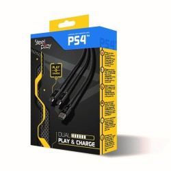 Steelplay Cable Dual Play & Charge Pour Manettes - Noir (PS | JDB-Info