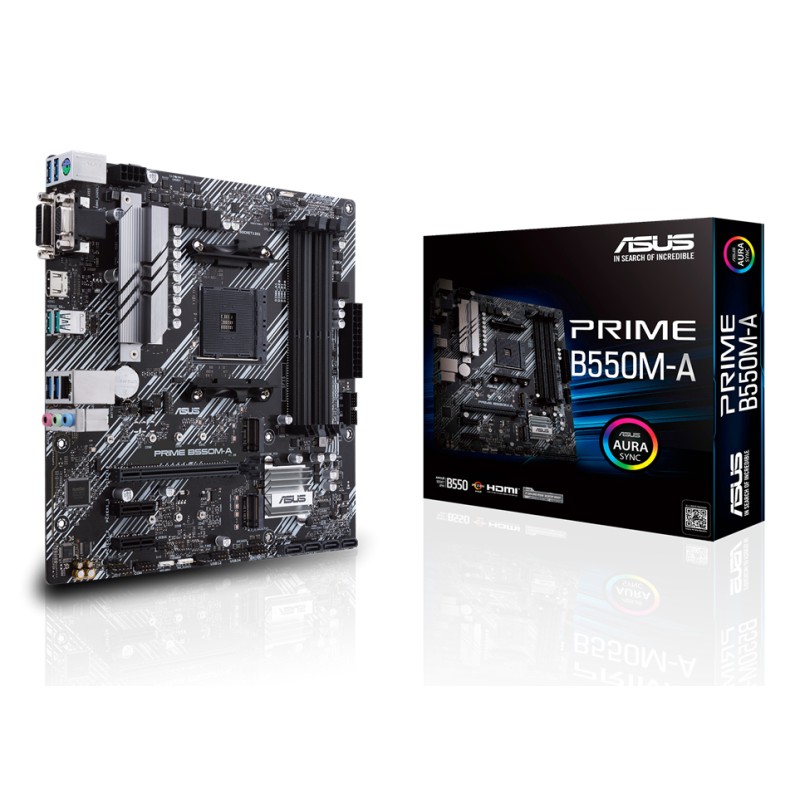 ASUS PRIME B550M-A AMD B550 Emplacement AM4 micro ATX | JDB-Info