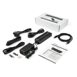 StarTech.com Hub USB 3.0 industriel à 10 ports - 5Gbps - Al | JDB-Info