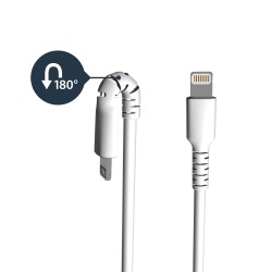 StarTech.com Câble USB-A vers Lightning Blanc Robuste 1m - | JDB-Info