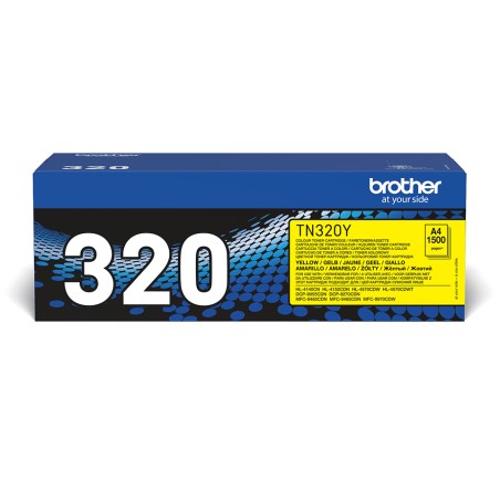 Brother TN-320Y - Cartouche de toner originale – Jaune | JDB-Info