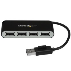StarTech.com Hub USB 2.0 portable à 4 ports avec câble inté | JDB-Info
