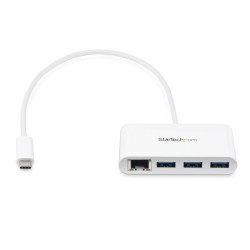 StarTech.com USB C vers Ethernet avec hub USB à 3 ports - B | JDB-Info