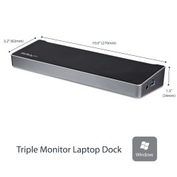StarTech.com Station d'Accueil USB 3.0 à 3 Écrans avec 2x 4 | JDB-Info
