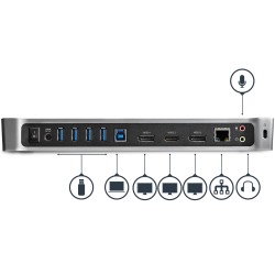 StarTech.com Station d'Accueil USB 3.0 à 3 Écrans avec 2x 4 | JDB-Info