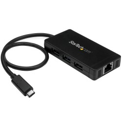 StarTech.com Hub USB-C à 3 ports avec Gigabit Ethernet - US | JDB-Info