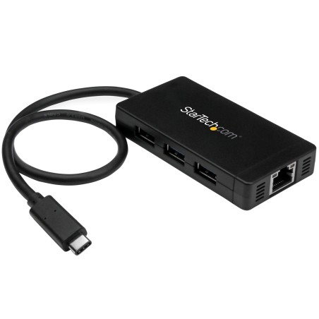 StarTech.com Hub USB-C à 3 ports avec Gigabit Ethernet - US | JDB-Info