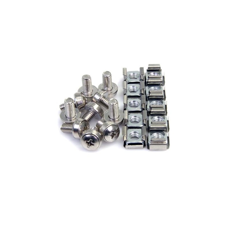 StarTech.com Lot de 100 Vis M6 de 12mm, Écrous Cage à Trou | JDB-Info