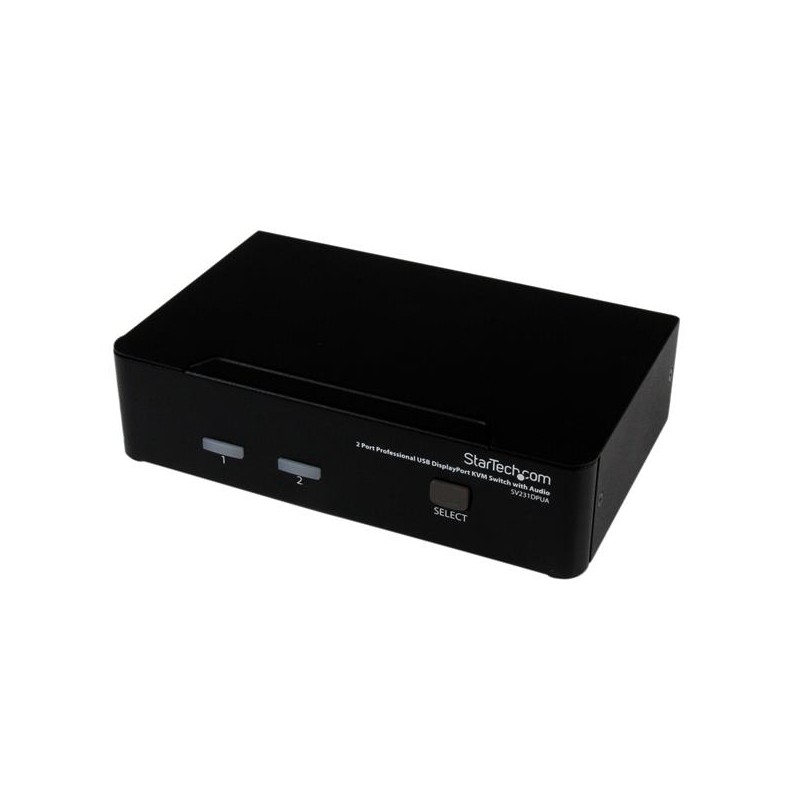 StarTech.com Commutateur KVM 2 Ports DisplayPort, USB et Au | JDB-Info