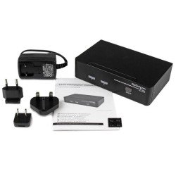 StarTech.com Commutateur KVM 2 Ports DisplayPort, USB et Au | JDB-Info