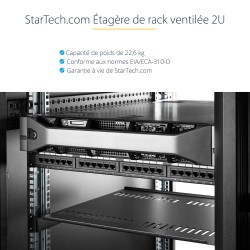 StarTech.com Étagère de Rack de Serveur 2U - Plateau Cantil | JDB-Info