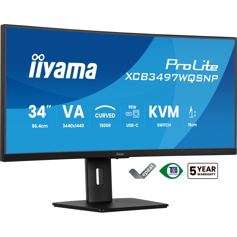 iiyama ProLite XCB3497WQSNP-B1 écran plat de PC 86,4 cm (34 | JDB-Info