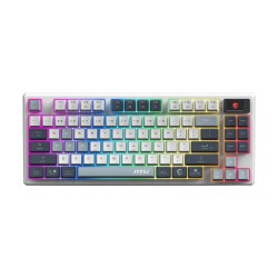 MSI FORGE GK600 TKL WIRELESS SKY clavier Gaming USB + Bluet | JDB-Info