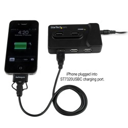 StarTech.com Hub combiné USB 3.0/2.0 6 ports avec port de c | JDB-Info