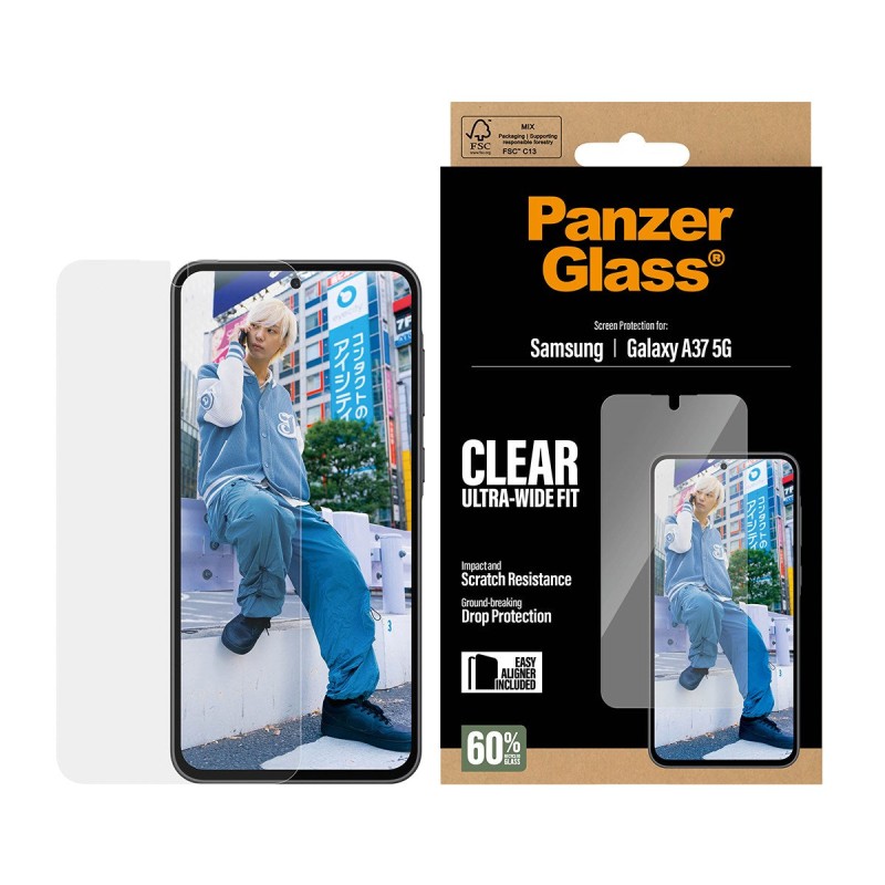 PanzerGlass Screen Protector Ultra-Wide Fit - Clear - Samsu | JDB-Info