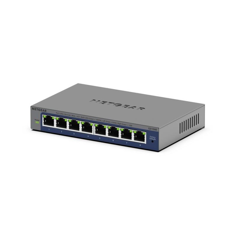 NETGEAR GS108Ev4 Non-géré L2/L3 Gigabit Ethernet (10/100/10 | JDB-Info