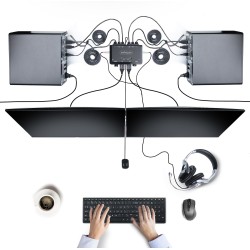 STARTECH 2-PORT DUAL-MONITOR CABLE KVM S