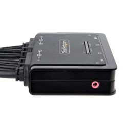StarTech.com C2-DH46-UA2-CBL-KVM commutateur écran, clavier et souris 2 ports Noir