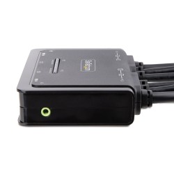 StarTech.com C2-DH46-UA2-CBL-KVM commutateur écran, clavier et souris 2 ports Noir