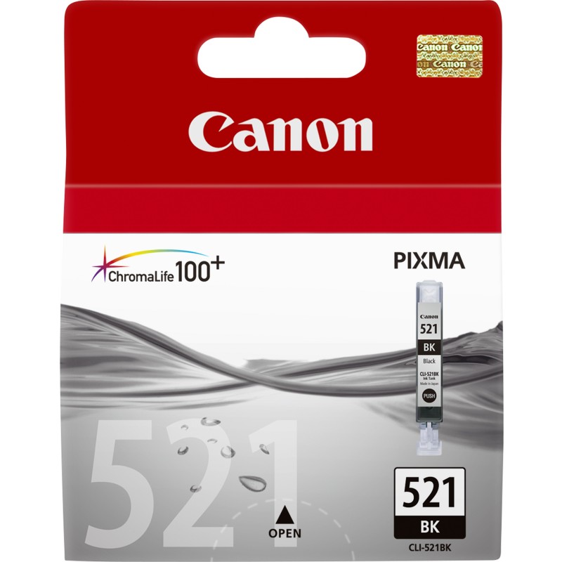 Canon Cartouche d'encre noire CLI-521BK | JDB-Info