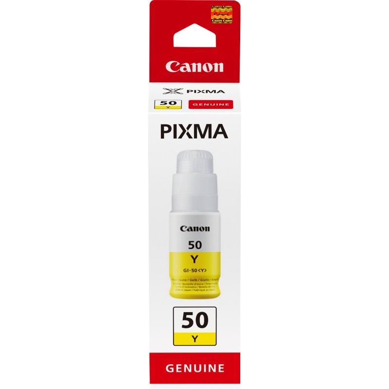 Canon GI-50 Y, haut rendement, bouteille d'encre, Jaune | JDB-Info
