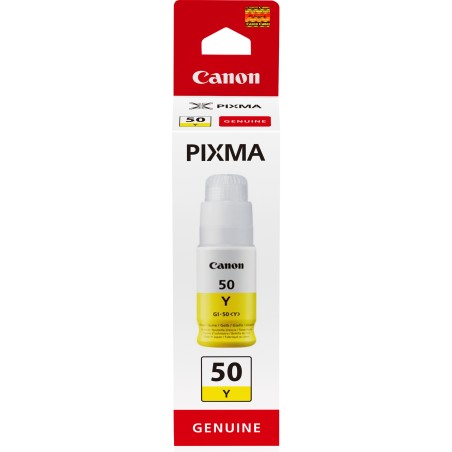 Canon GI-50 Y, haut rendement, bouteille d'encre, Jaune | JDB-Info